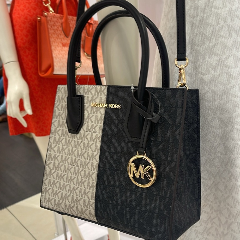 Michael Kors Mercer Medium Two-Tone Logo Crossbody Bag
Black Multi - Picture 16 of 16